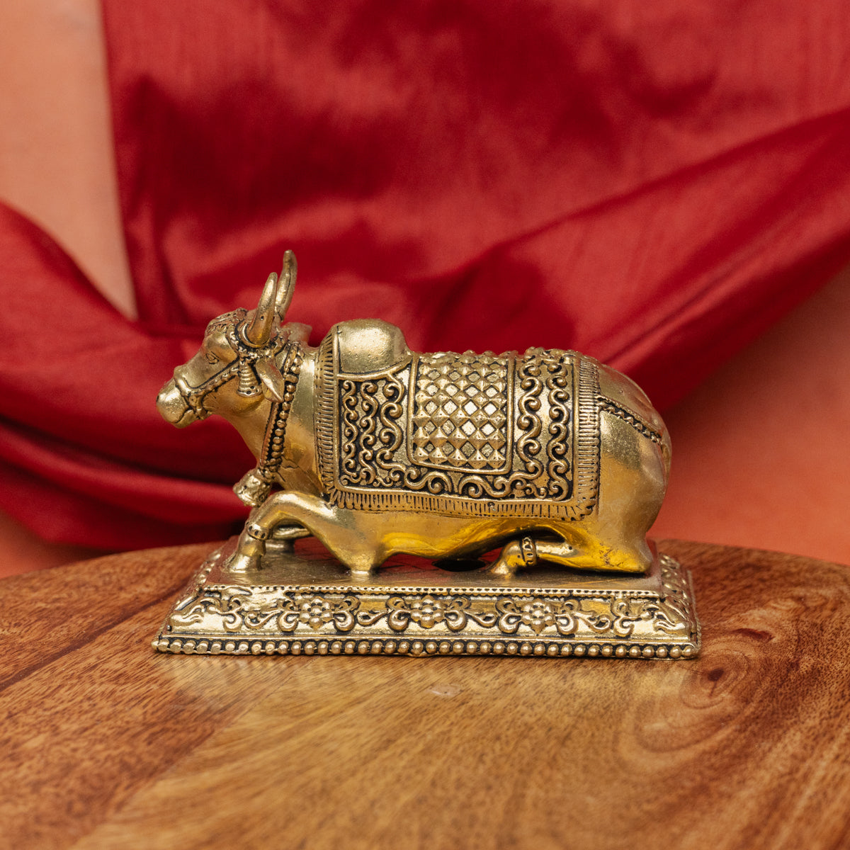 Superfine Brass Nandi Idol for Puja & Décor