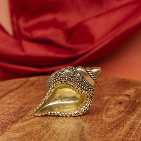 Superfine Shakh Diya in Brass for Pooja