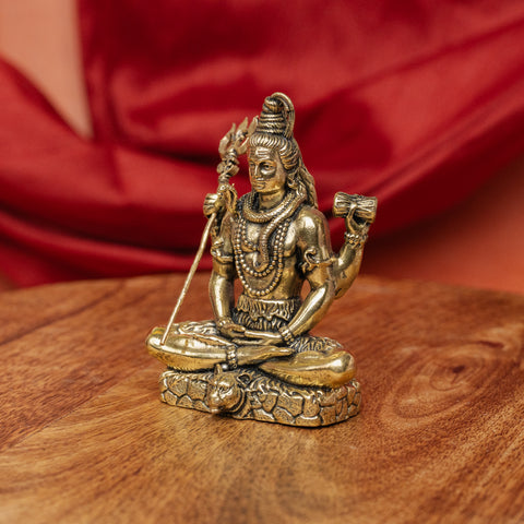Brass Superfine Shiva Sitting Idol
