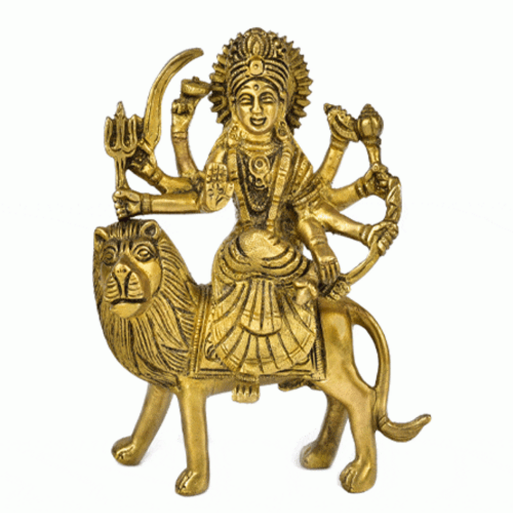 Nava Durgaa,Mahadevi,Katyayani,Mahadevi,Durga ma,Ambika,Chandi,Goddess Durga On Lion