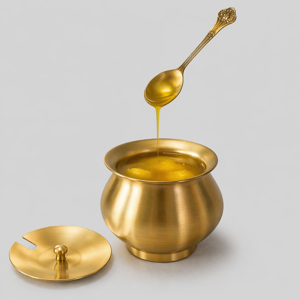 Brass With Tin Coated Ghee Pot