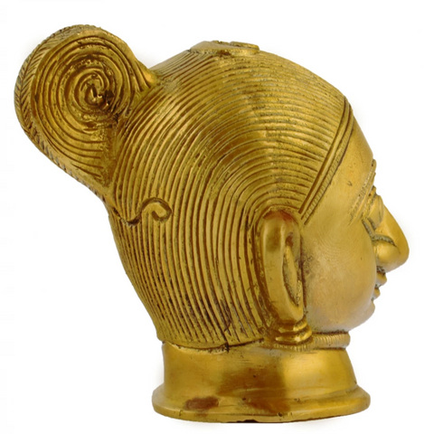 Brass Gauri Head Statue