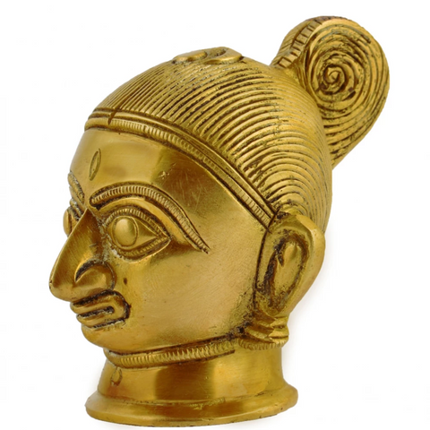 Brass Gauri Head Statue