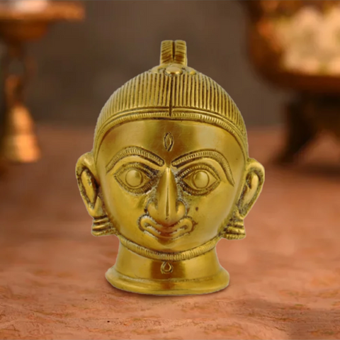 Brass Gauri Head Statue