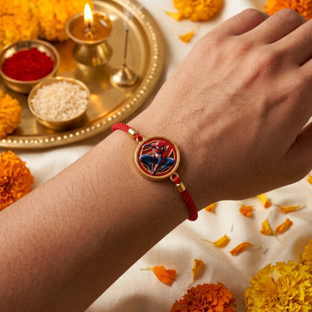 Spinner kids Rakhi Pack of 3 with Roli chawal