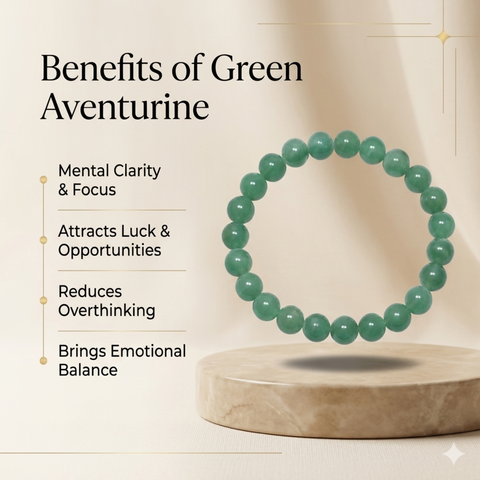 Green Aventurine Bracelet for Health, Career and Job