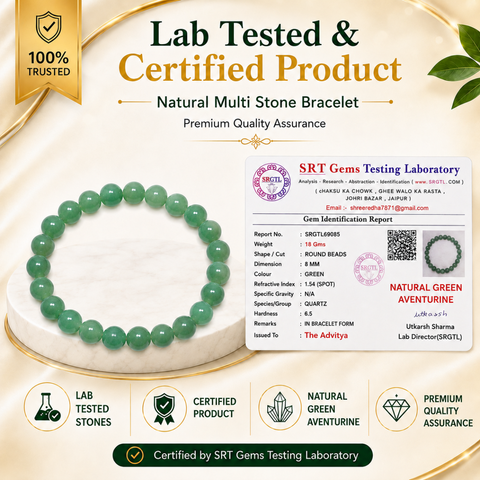 Green Aventurine Bracelet for Health, Career and Job