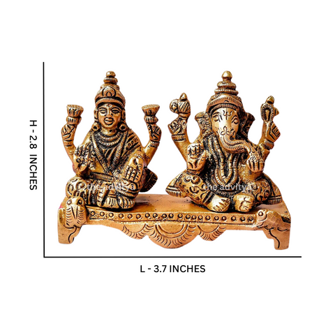 Vighneswari,Vakratund Laksmi,Ganesh Laxmi, Lambodari Lakshmi,Ekadanta Laksmi,Ganesh Laxmi on Same Base - Small