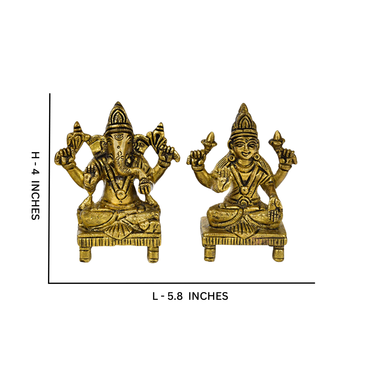 Vighneswari,Vakratund Laksmi,Ganesh Laxmi , Lambodari Lakshmi,Ganesh Laxmi Set On Chauki