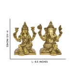 Vighneswari,Vakratund Laksmi,Ganesh Laxmi , Lambodari Lakshmi,Brass Ganesha Lakshmi Pair