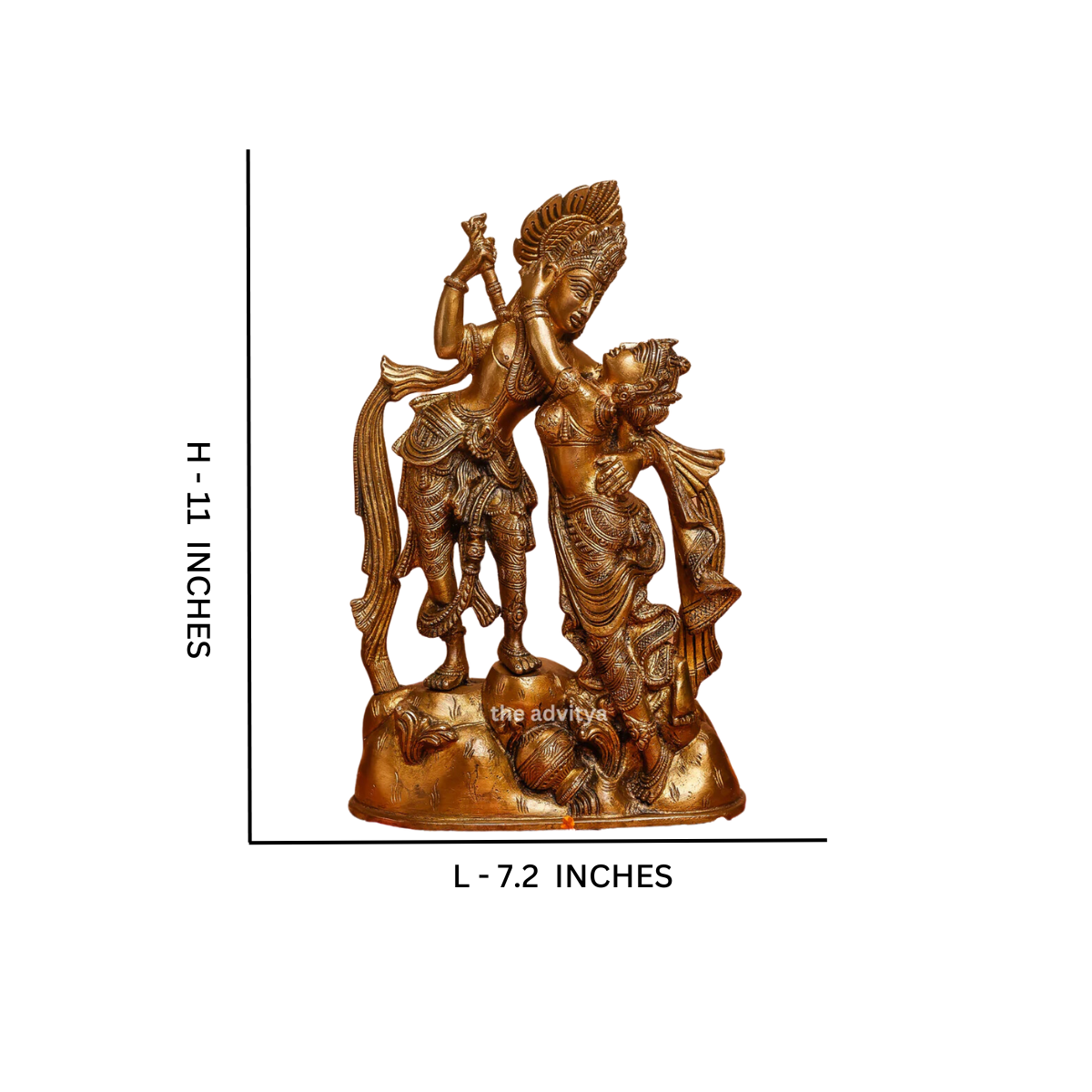 Radheshyaam,Madhavrada,Radha-Krishna,Yamunakrrishna,Radha Krishna Brass Idol