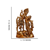 Radheshyaam,Madhavrada,Radha-Krishna,Yamunakrrishna,Radha Krishna Brass Idol
