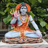 MARBLE LORD SHIVA STATUE WITH TRIDENT