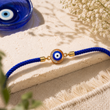 Crystal Evil Eye Rakhi with Premium Adjustable Thread & Roli Chawal