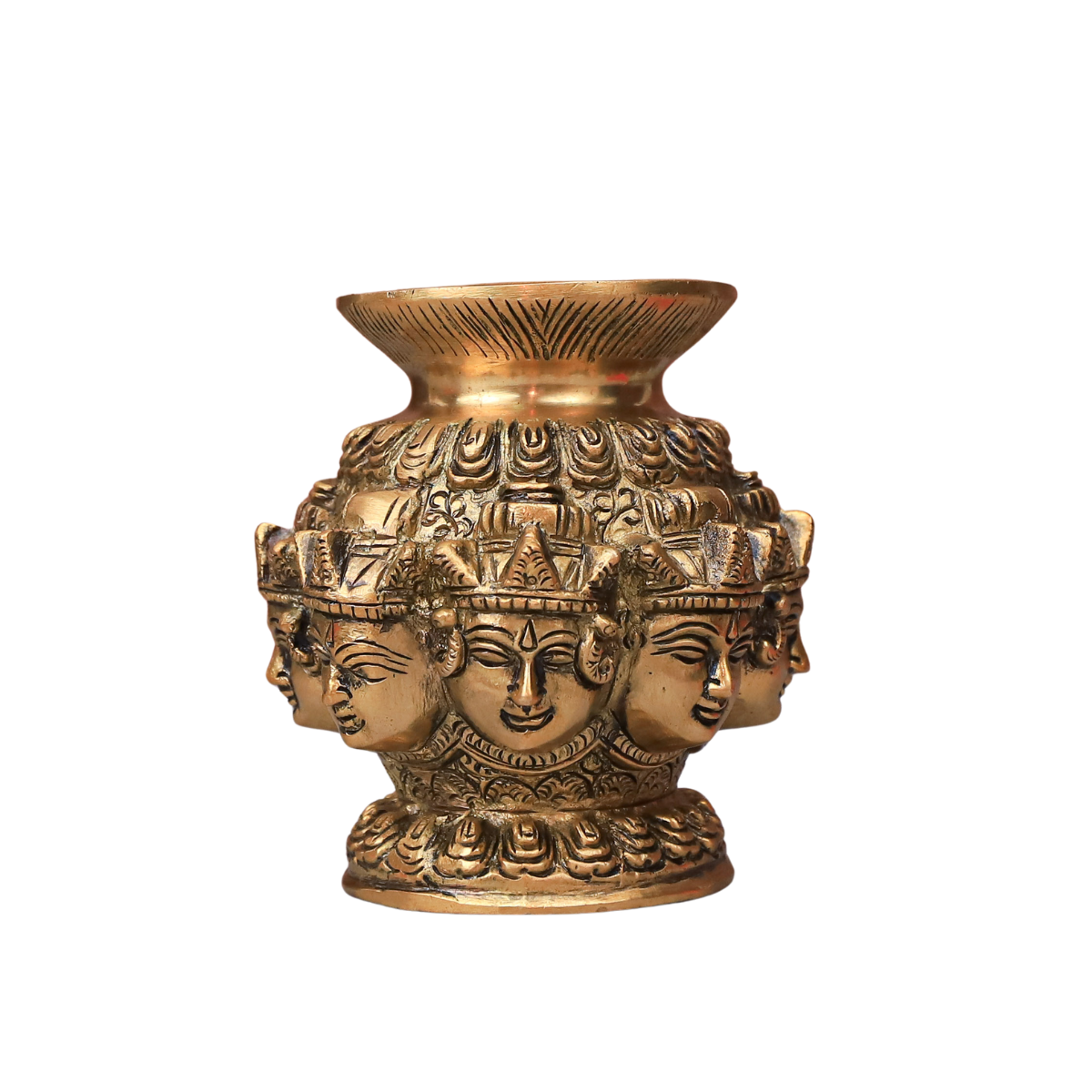 Brass Ashthlaxmi kalash