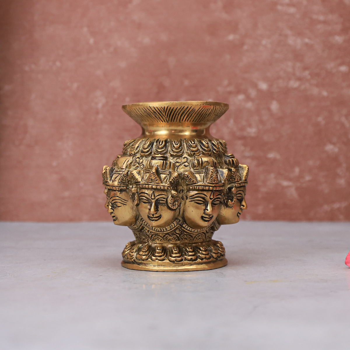Brass Ashthlaxmi kalash