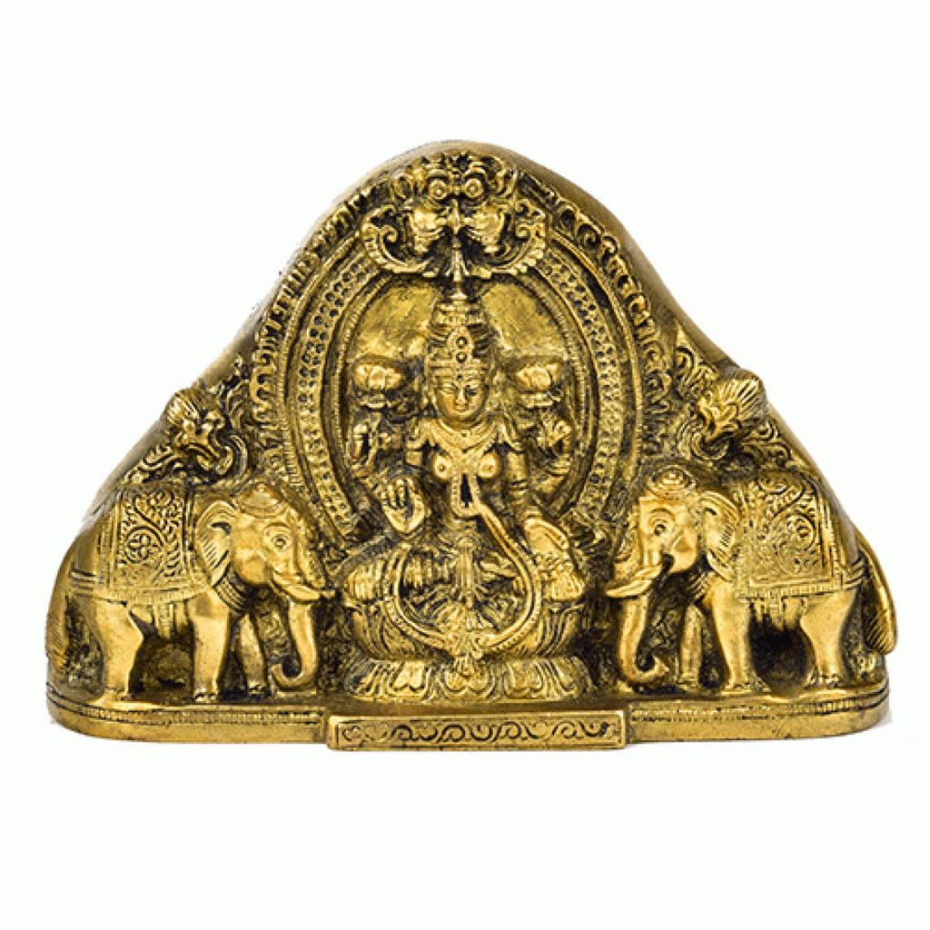  Vijaya Lakshmi,Standing Diya,Mahalaxmi,Laxhmi, eLaxmi Ji With Pair Elephant