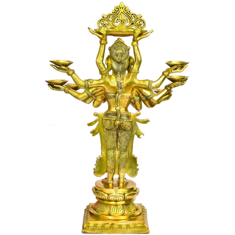 Vijaya Lakshmi,Standing Diya,Mahalaxmi,Laxhmi,Superfine Standing Deep Laxmi