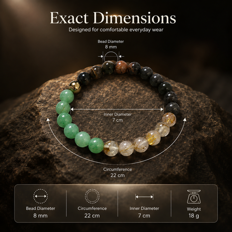 Money Magnet Natural Multi Stone Bracelet to Attract Abundance & Prosperity