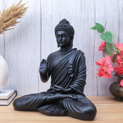 Resin Black Buddha Statue