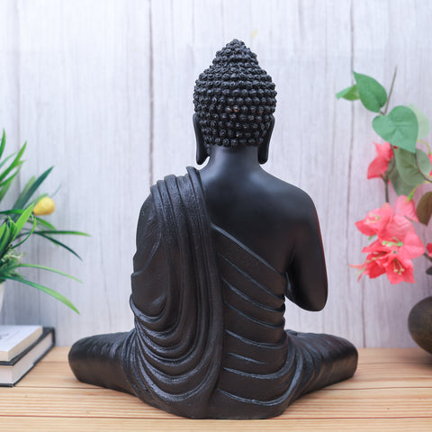 Resin Black Buddha Statue