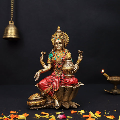 Resin Ganesh Laxmi Statue