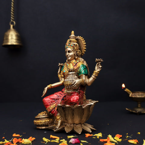 Resin Ganesh Laxmi Statue