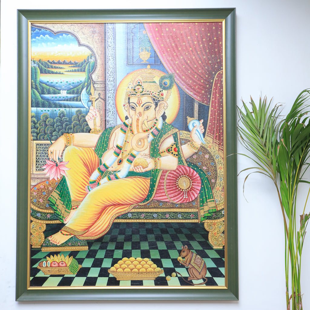 Big Lord Ganesha Framed Painting