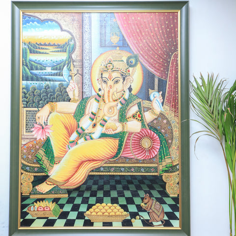 Big Lord Ganesha Framed Painting