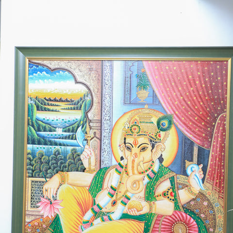 Big Lord Ganesha Framed Painting