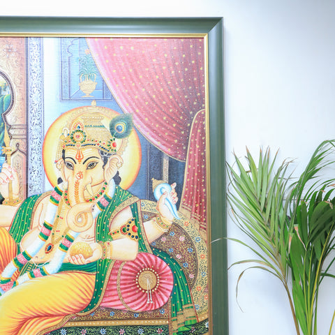 Big Lord Ganesha Framed Painting