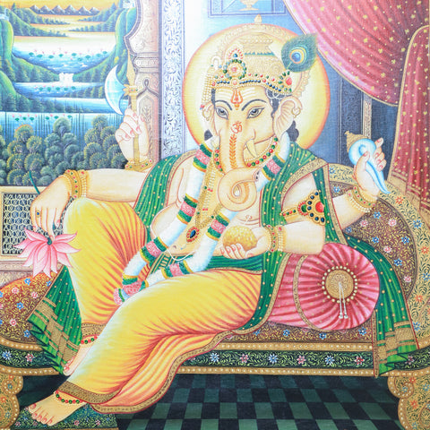 Big Lord Ganesha Framed Painting