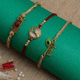 Krishna Rakhi With Roli Chawal (Pack of 3)