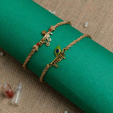 Crystal Evil Eye Rakhi with Premium Adjustable Thread & Roli Chawal