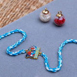 Kids Doraemon Thread Rakhi of Silicon with Roli Chawal