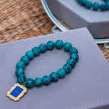 Friends TV Show Charm in Beads Bracelet Rakhi for Sister Roli Chawal