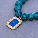Friends TV Show Charm in Beads Bracelet Rakhi for Sister Roli Chawal