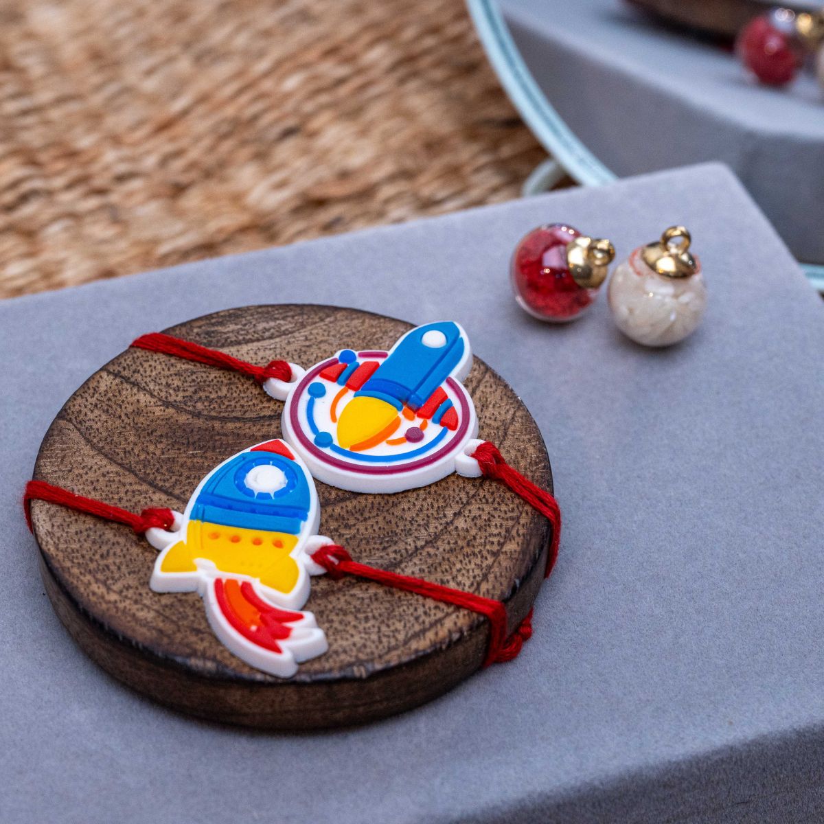 Kids Rocket Rakhi Roli Chawal (Pack of 2)