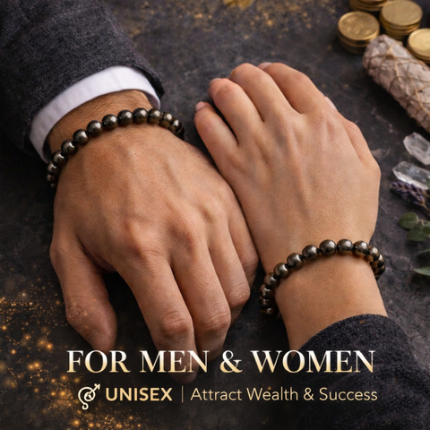 Raw Pyrite Bracelet For Money, Opportunities, and Abundance