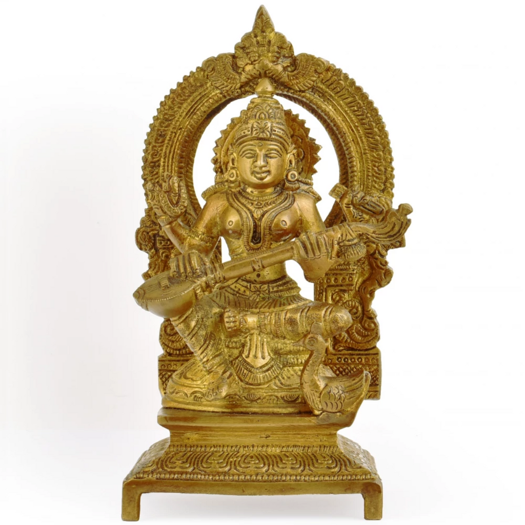 Vidyavati,saraswati,vanda devi,Saraswati Mata,Brahmani,Hansvahini,Goddess Saraswati Temple Statue
