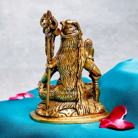 Mahadeva,Maheshvara,Neelakantha,Mrityunjaya,Kailashapati,shiv,Bholenath,Brass Shiva Small