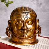Mahadeva,Maheshvara,Neelakantha,Mrityunjaya,Kailashapati,shiv,Bholenath,Brass Shiva Mukhalingam