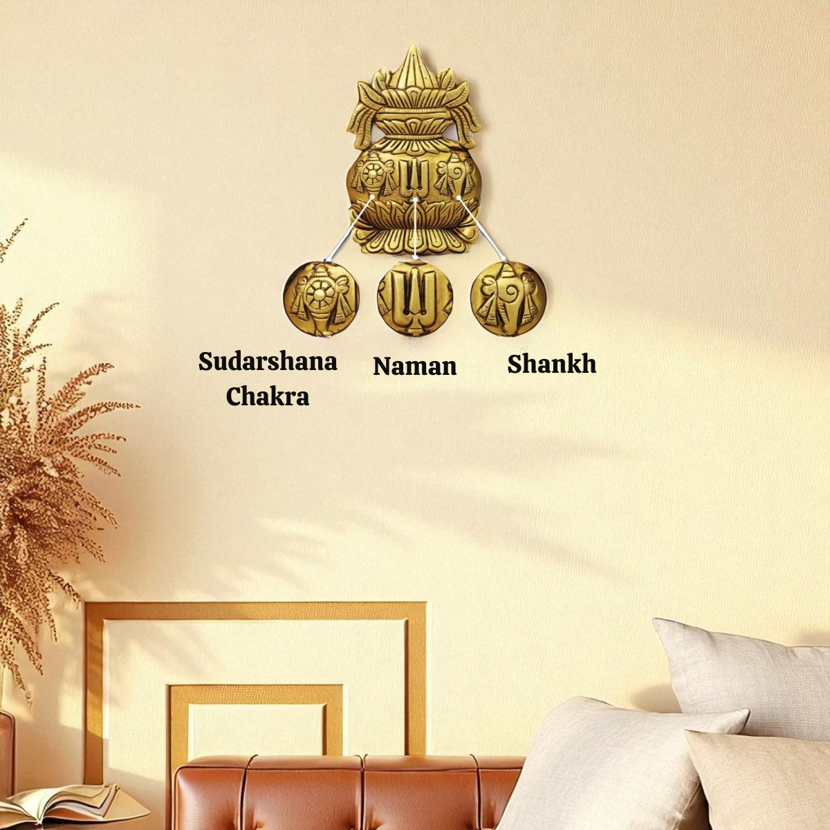 Brass Kalash Wall Hanging