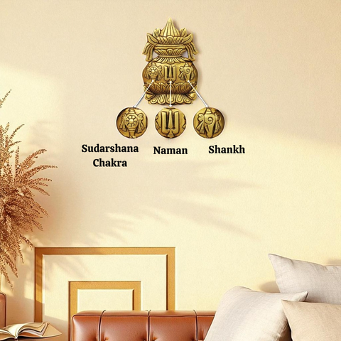 Brass Kalash Wall Hanging