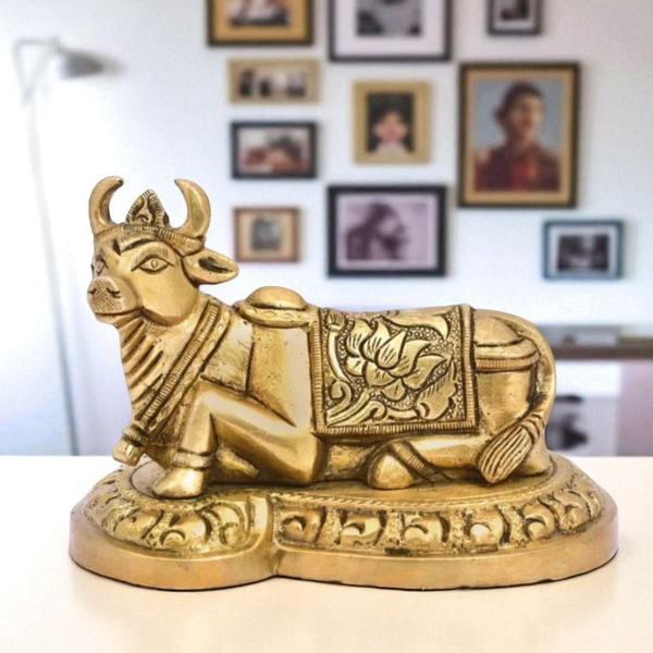 Nandi- Bull Sitting On Base