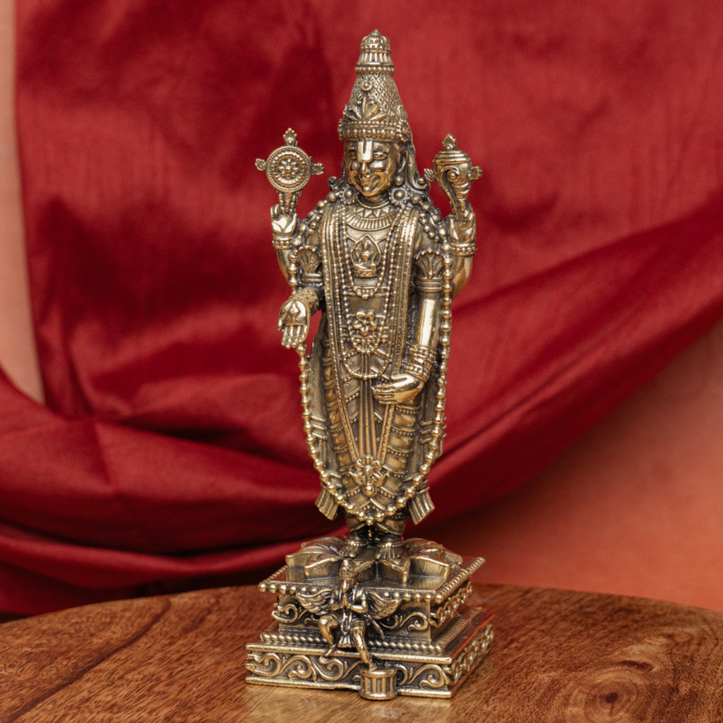 Super fine Brass Lord Tirupati Balaji Idol