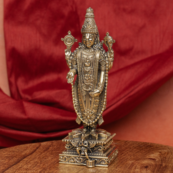 Super fine Brass Lord Tirupati Balaji Idol