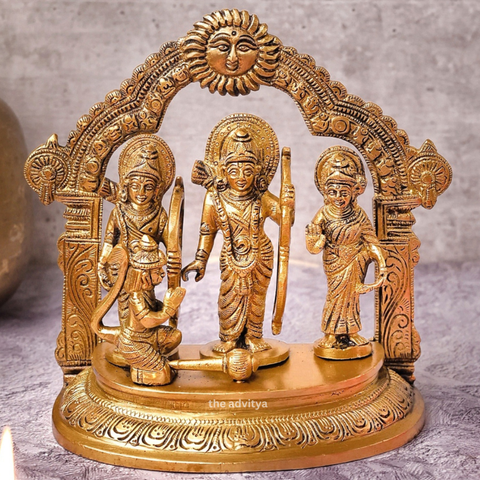 Shri Ram Darbar Statue with Surya Prabhavali