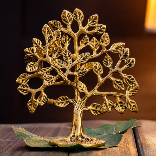 The Spiritual Living Small Kalpavriksha Tree of Life in Brass