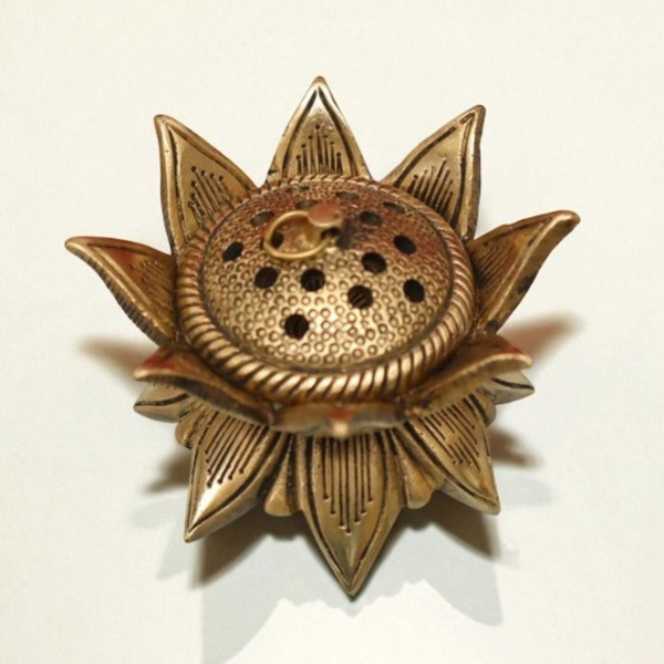 Brass Lotus Loban/Dhoop Dani